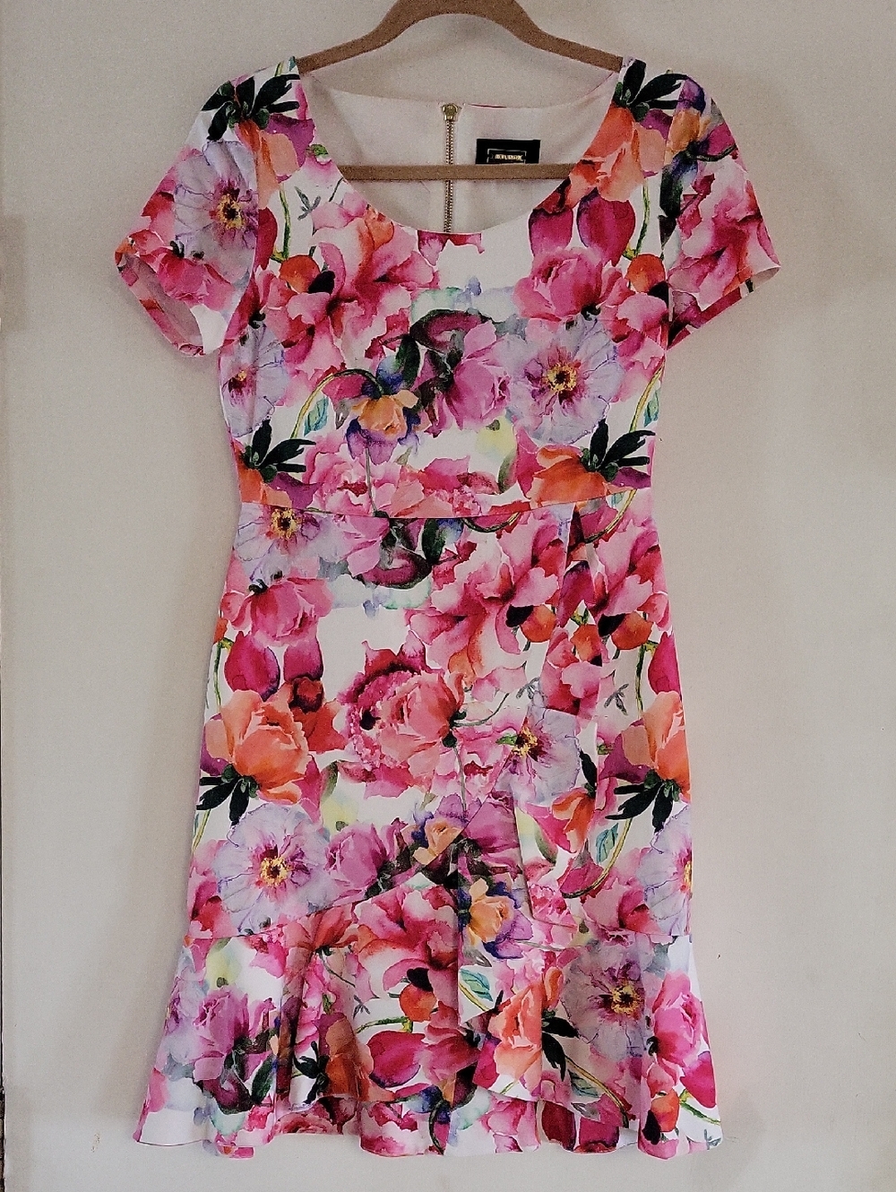 NWOT Floral Scoop Neck Fit & Flare Dress by Alexia Admor